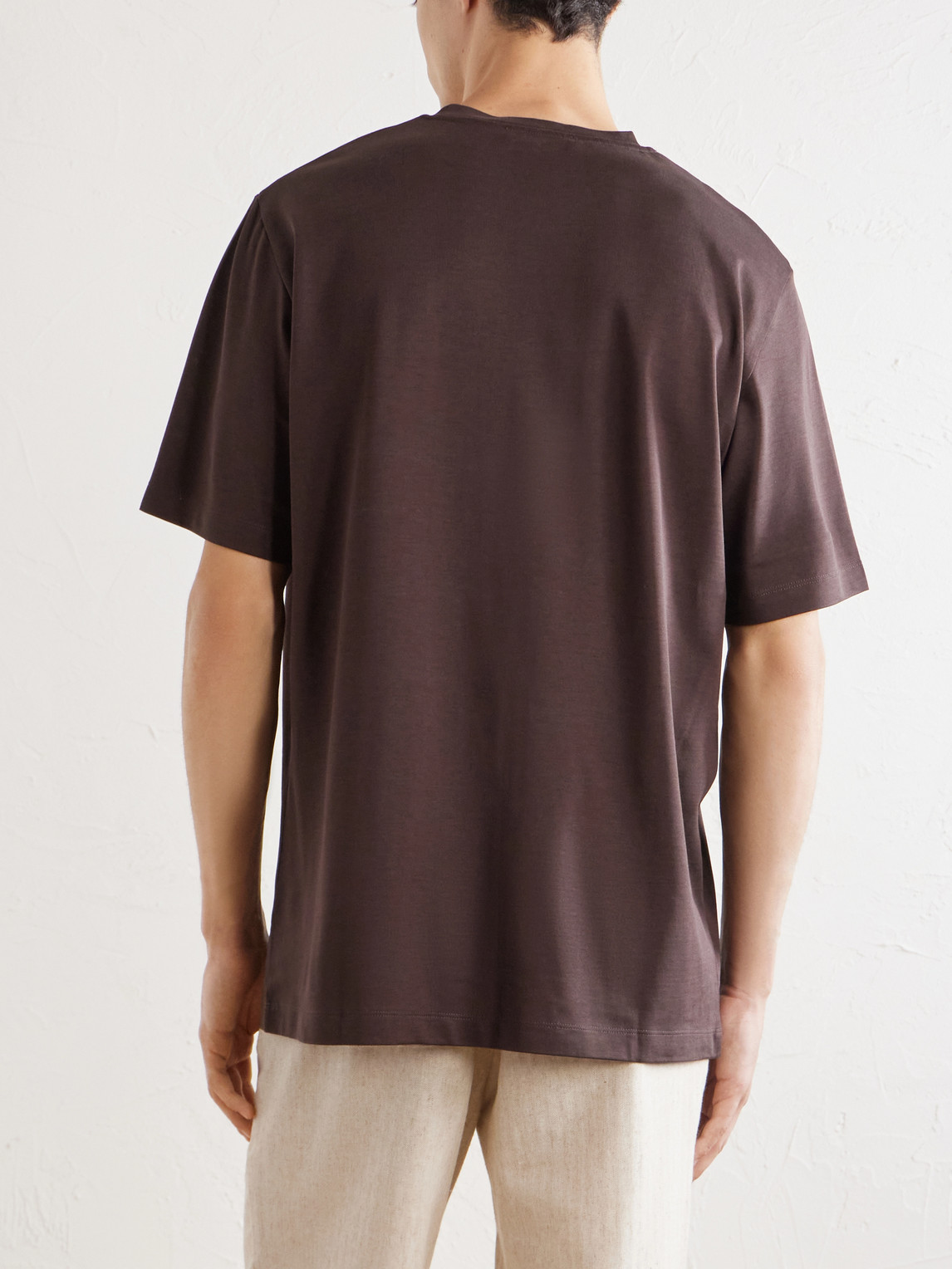 Mr P. - Silk And Cotton-Blend T-Shirt