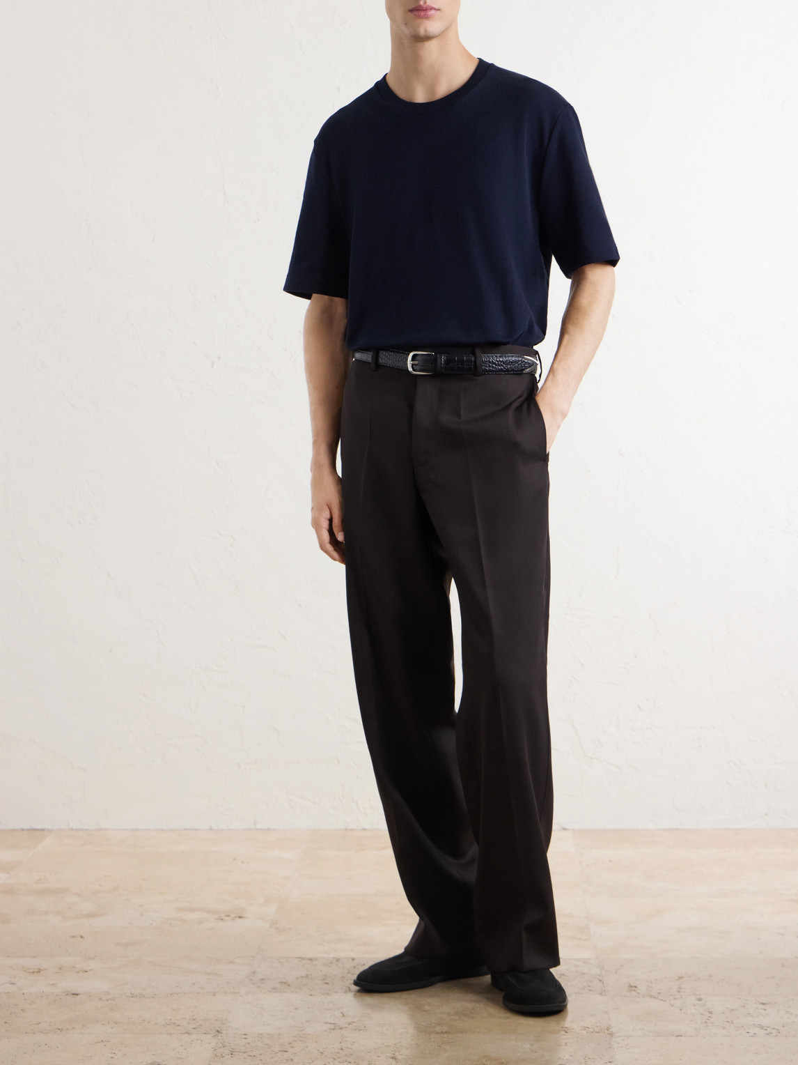 Mr P. - Cotton-Blend Double-Faced Jersey T-Shirt