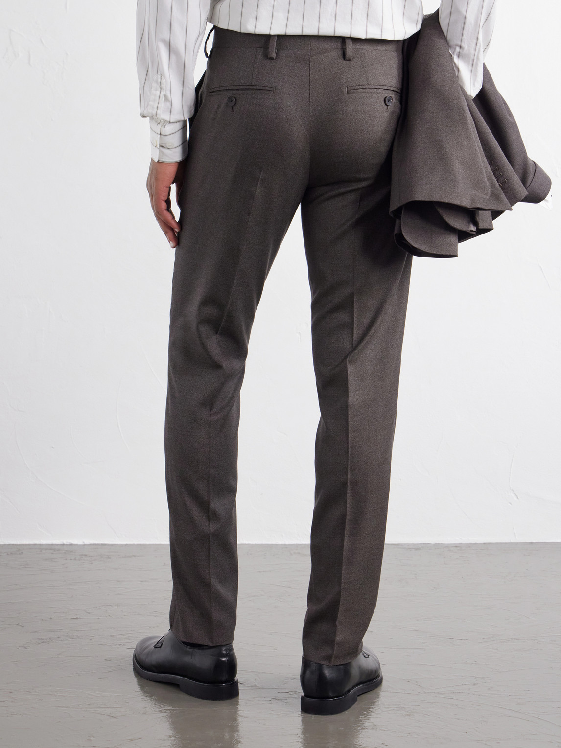 Mr P. - Luxe Slim-Leg Wool And Silk-Blend Trousers