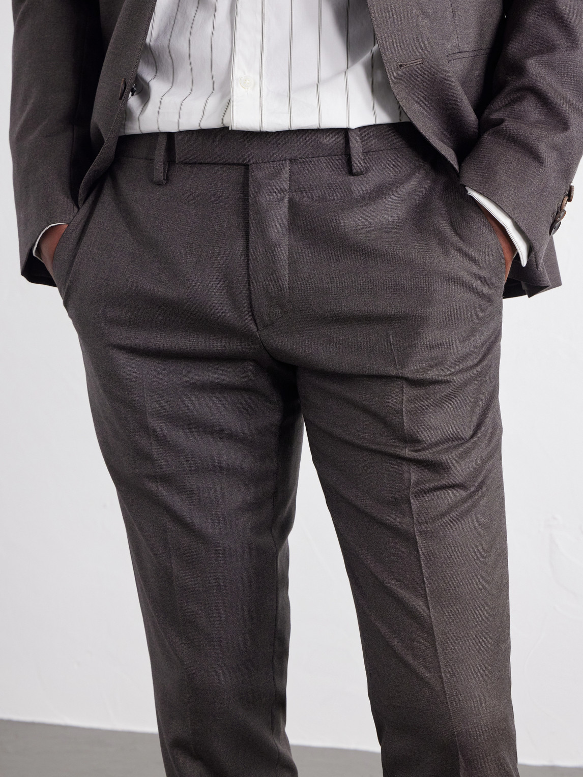 Mr P. - Luxe Slim-Leg Wool And Silk-Blend Trousers