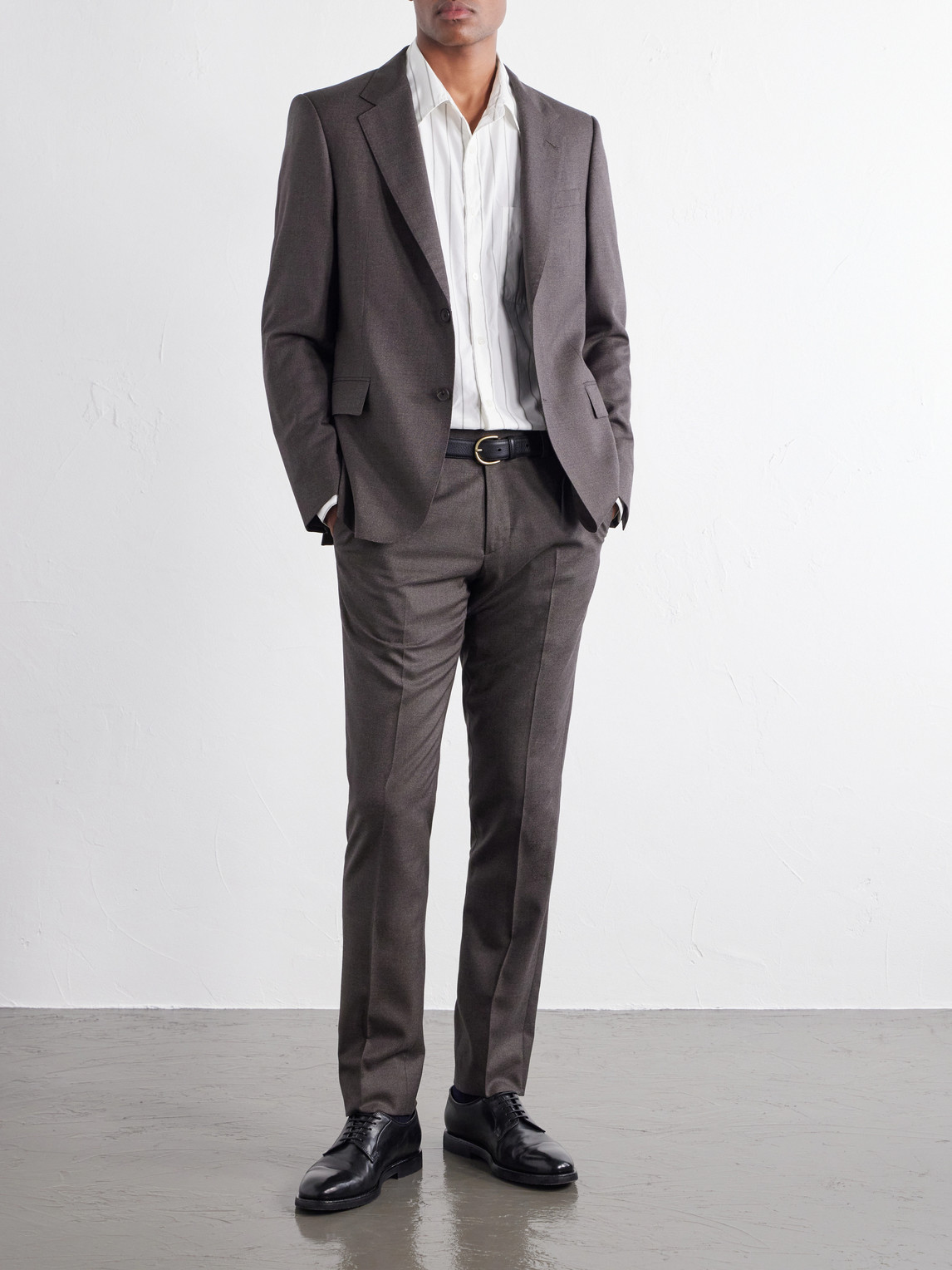 Mr P. - Luxe Slim-Leg Wool And Silk-Blend Trousers