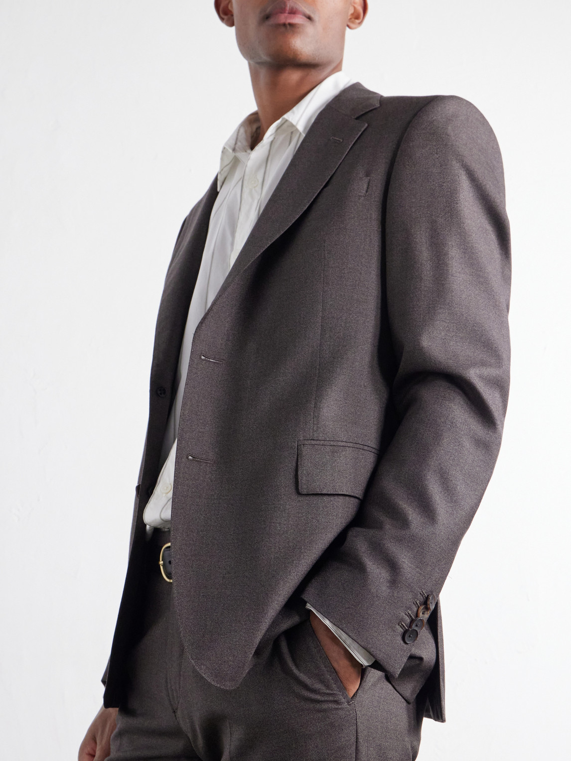 Mr P. - Luxe Slim-Fit Wool And Silk-Blend Suit Jacket