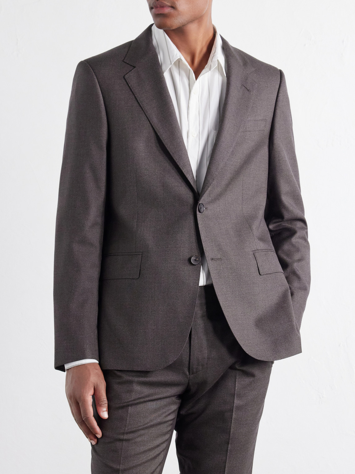 Mr P. - Luxe Slim-Fit Wool And Silk-Blend Suit Jacket