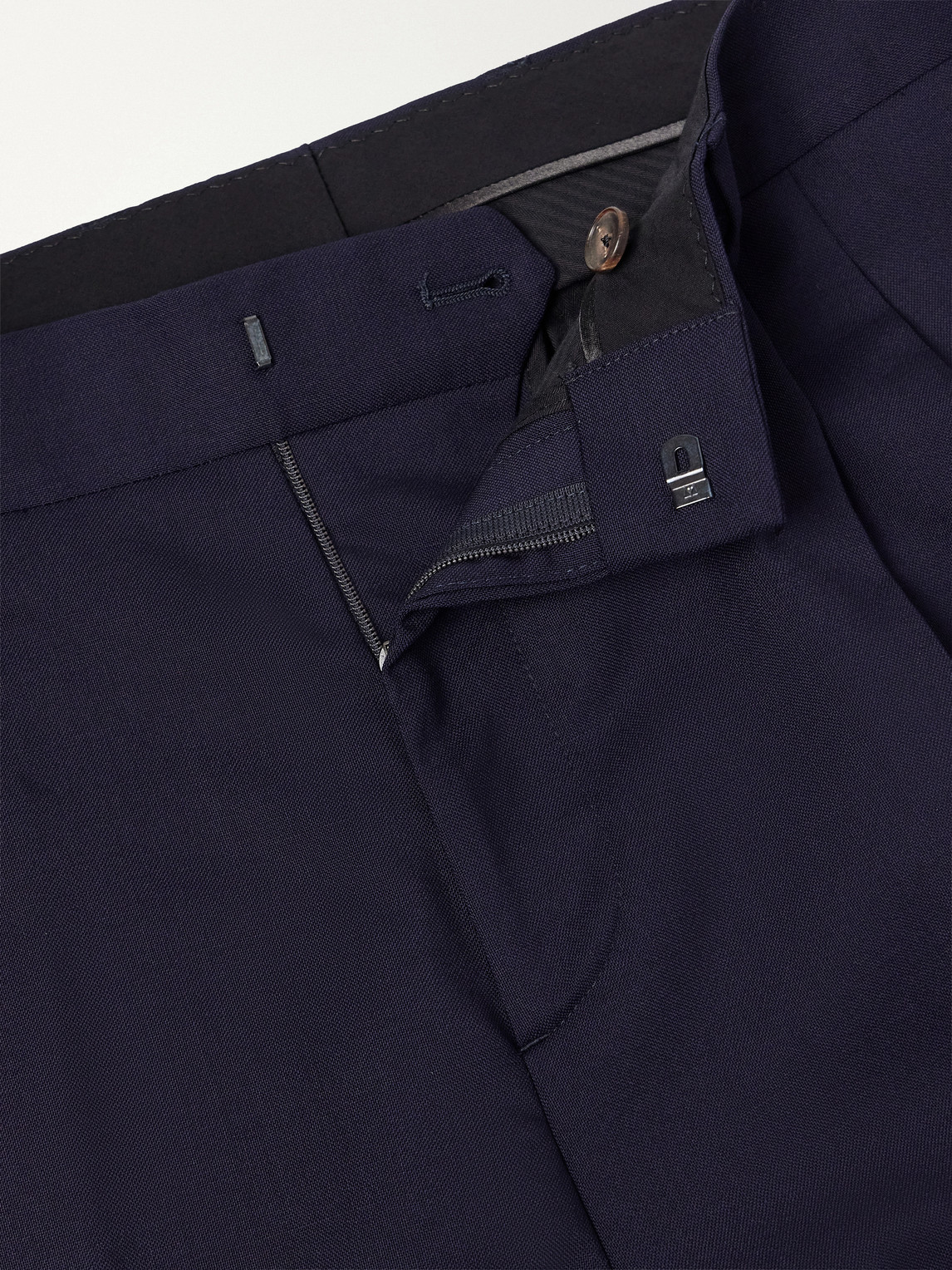 Mr P. - Wide-Leg Pleated Wool Suit Trousers