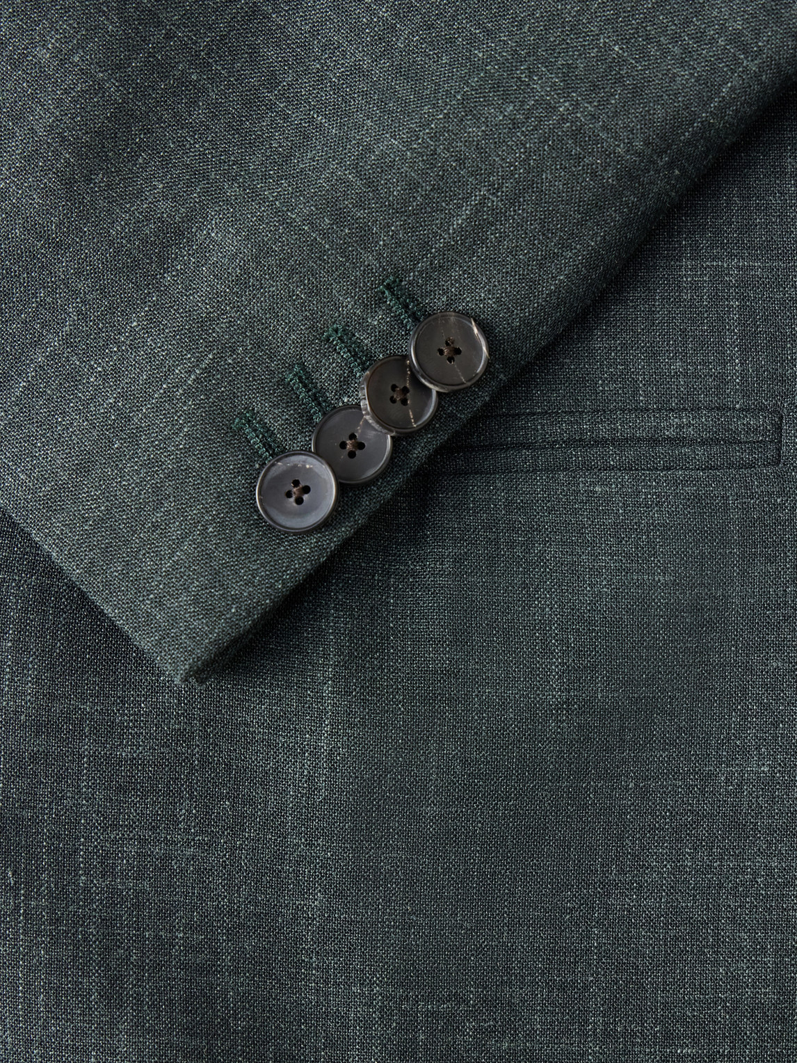 Mr P. - Double-Breasted Woven Wool, Silk And Linen-Blend Blazer