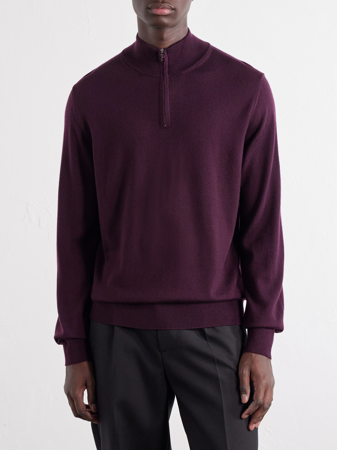 Mr P. - Merino Wool Half-Zip Sweater