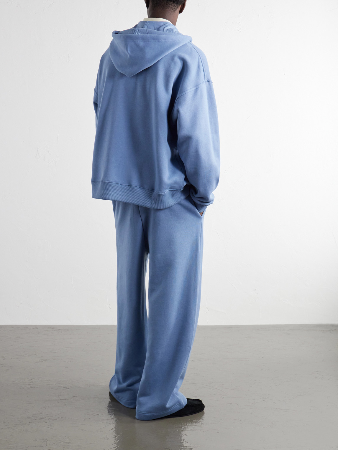 Cotton-Jersey Zip-Up Hoodie