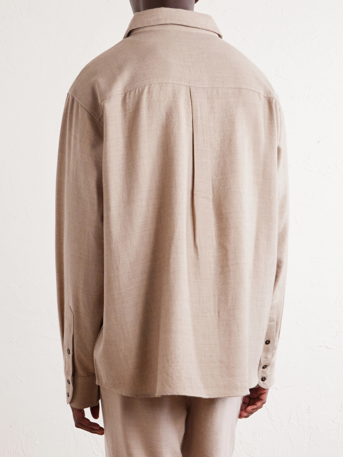 Wool And Cashmere-Blend Canvas Shirt