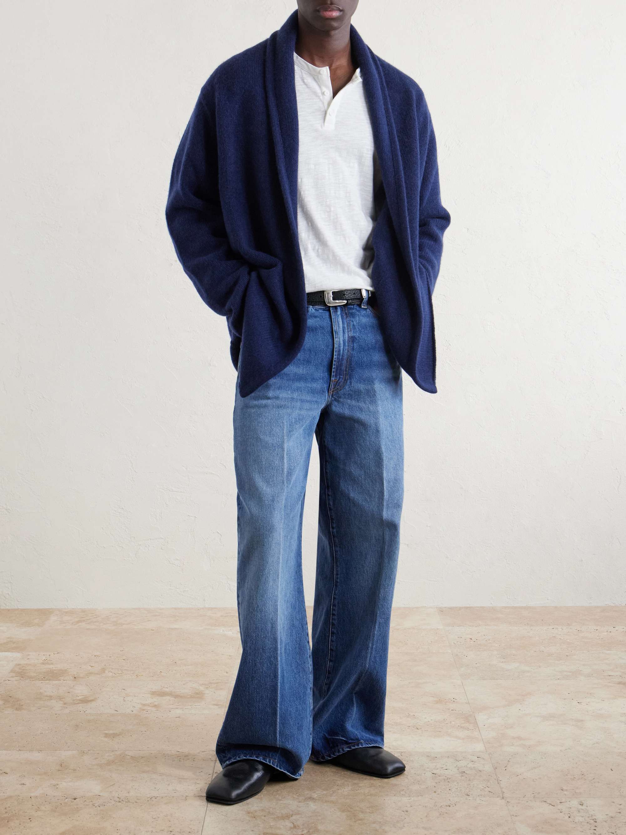 THE ELDER STATESMAN Italy Cashmere Cardigan