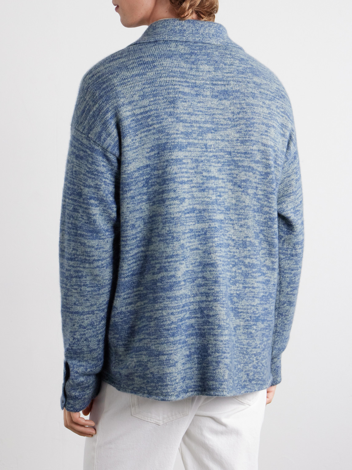 Knitted-Cashmere And Silk-Bend Cardigan