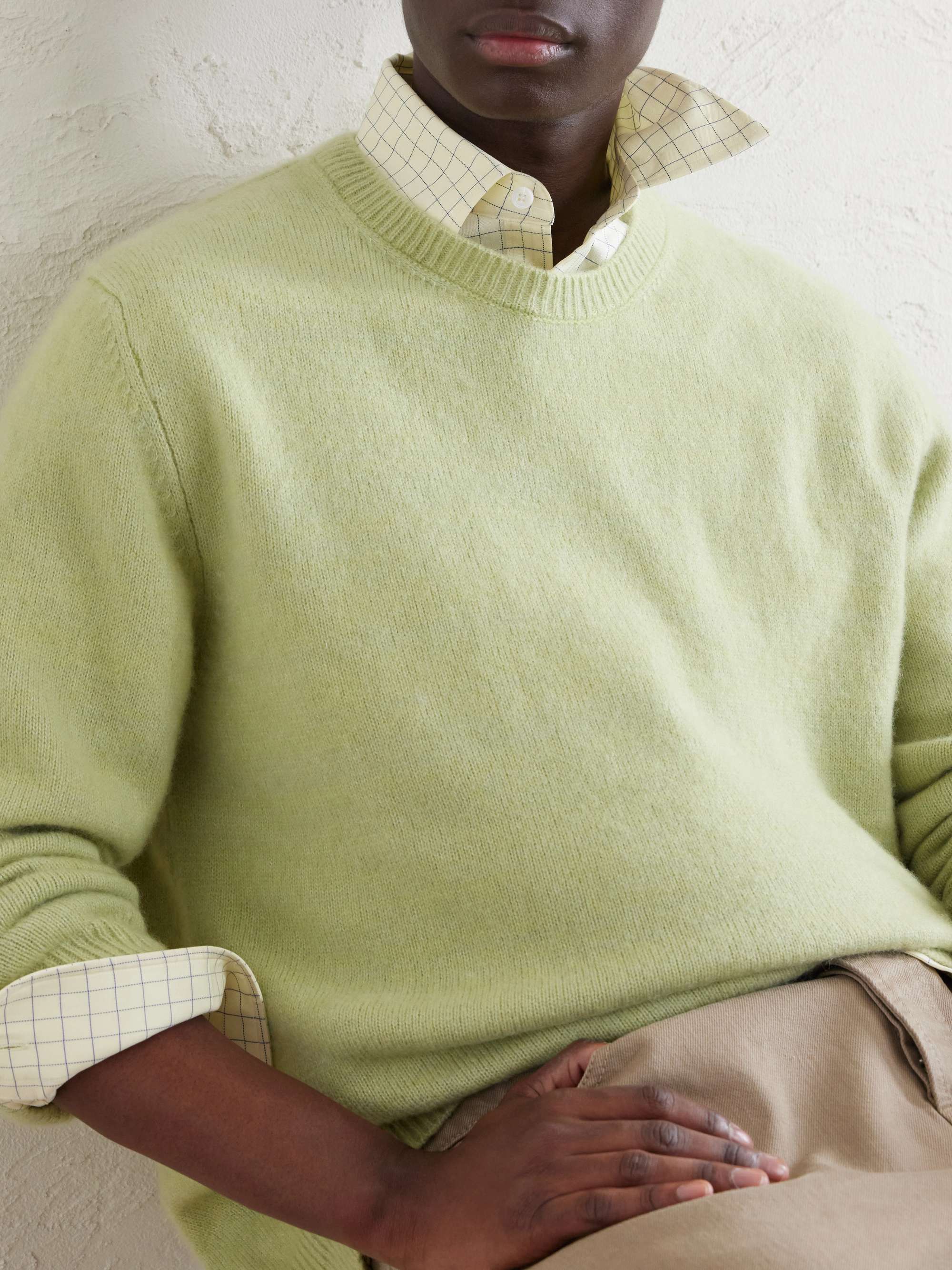 THE ELDER STATESMAN Nimbus Cashmere and Silk-Blend Sweater for Men