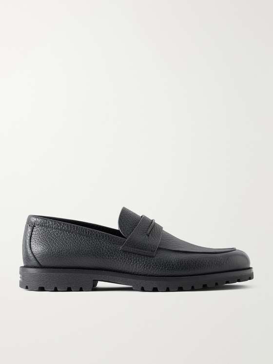 Ermenegildozegna Full-Grain Leather Loafers
