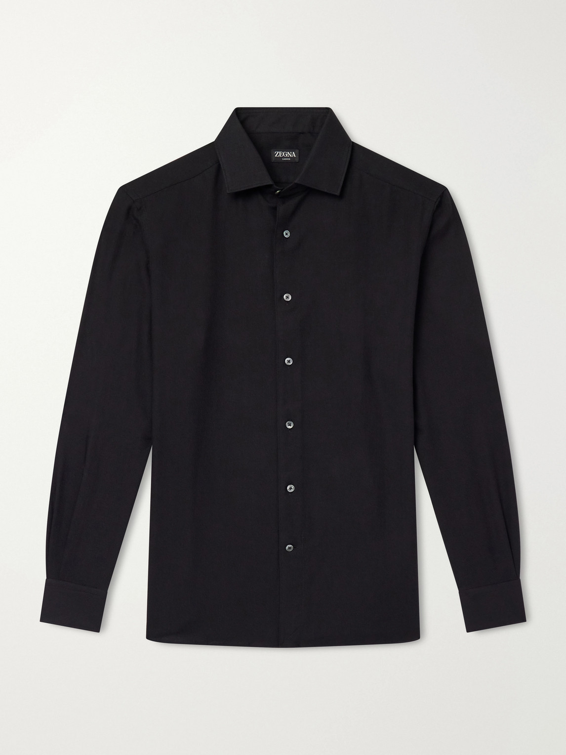 Cotton And Silk-Blend Twill Shirt