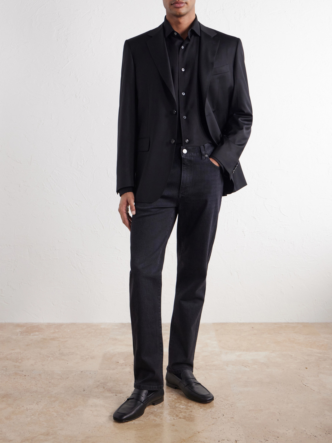 Cotton And Silk-Blend Twill Shirt