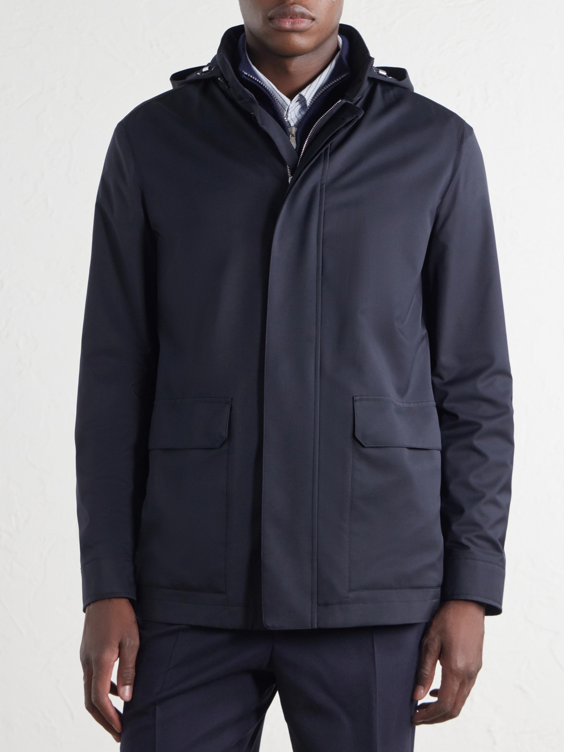 Twill Hooded Jacket