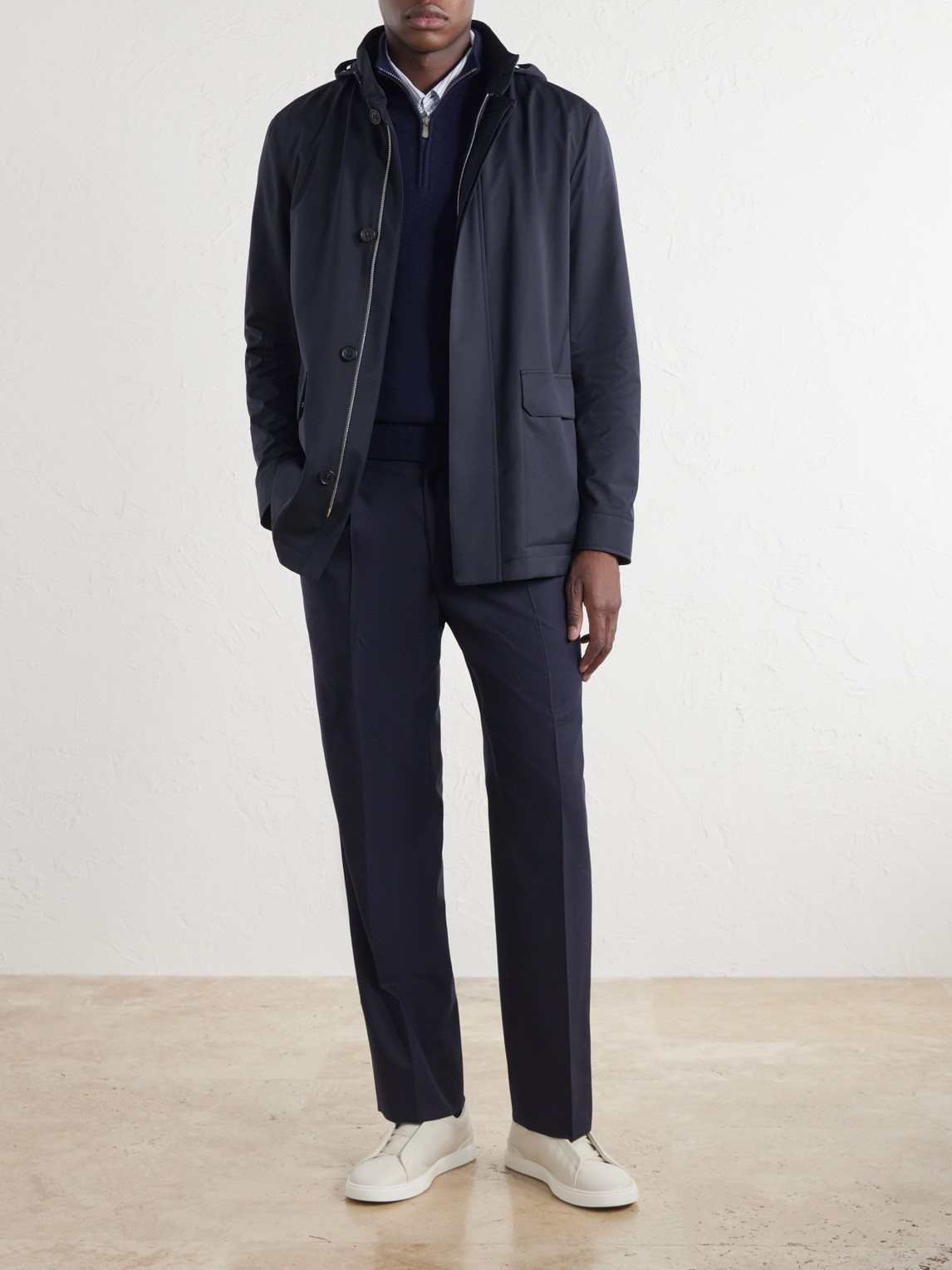 Twill Hooded Jacket