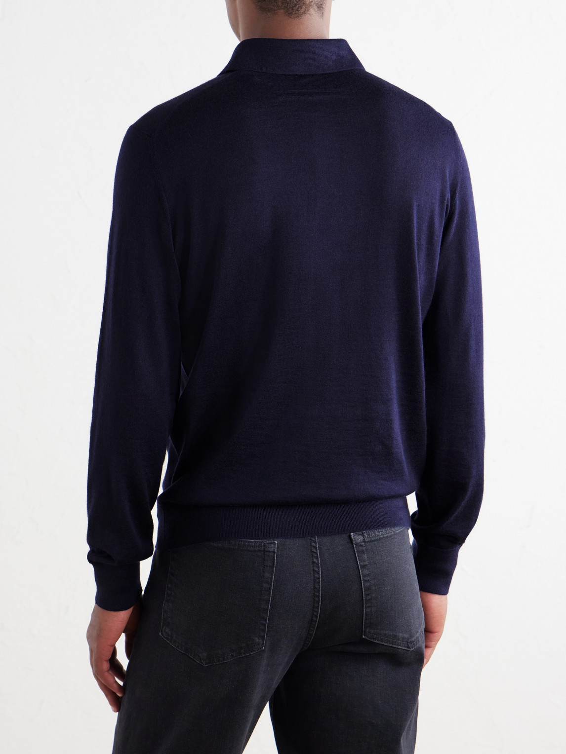 Cashmere And Silk-Blend Polo Shirt