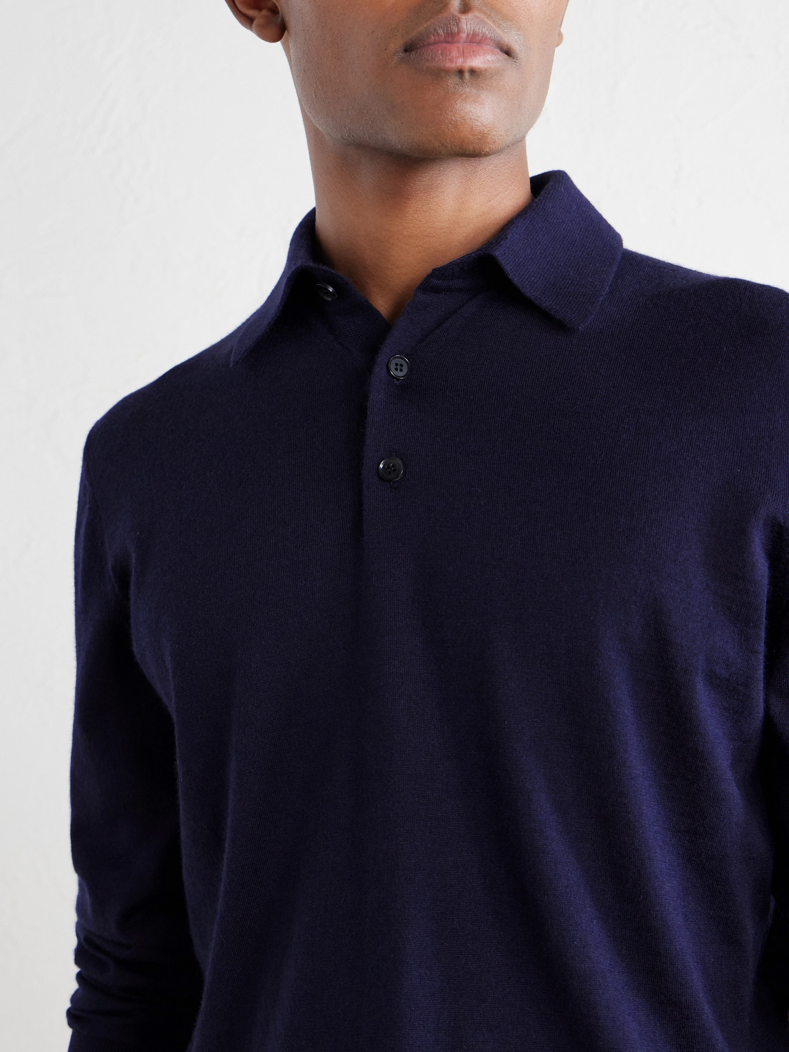 Cashmere And Silk-Blend Polo Shirt