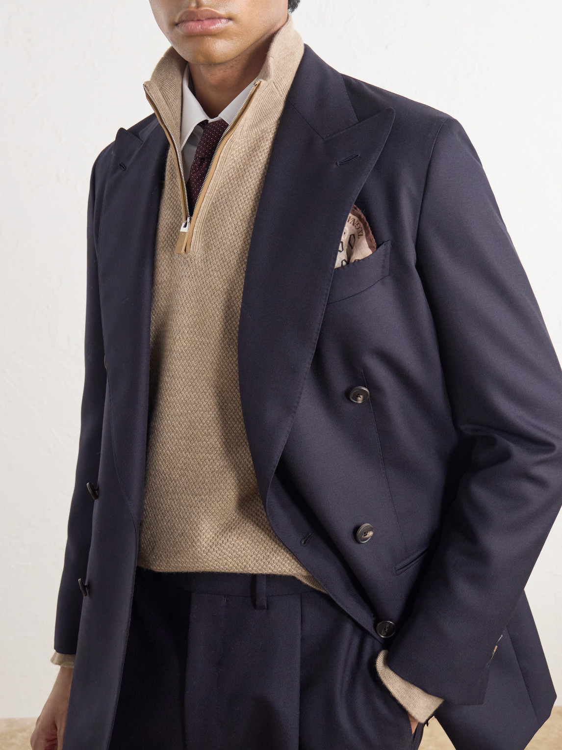 Oasi Cashmere Half-Zip Sweater