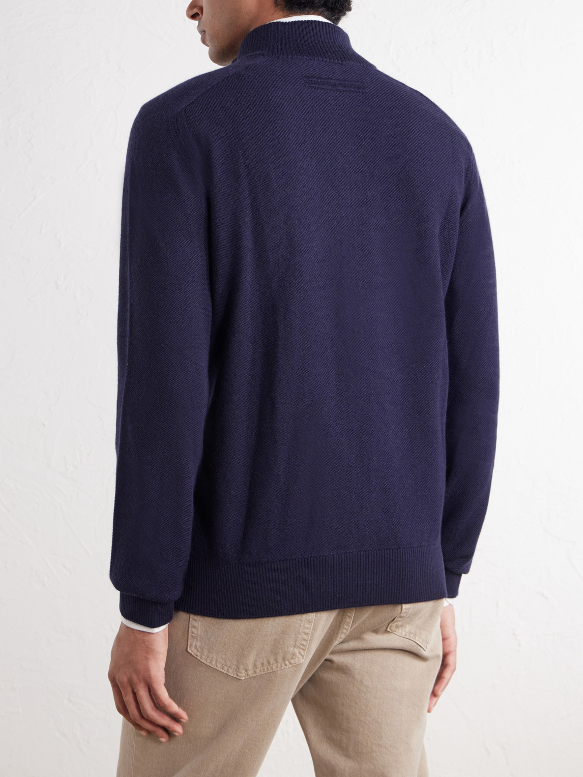 Cashmere And Silk-Blend Zip-Up Cardigan