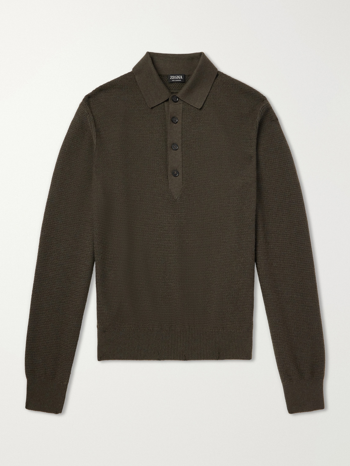 Oasi Cashmere-Piqué Polo Shirt