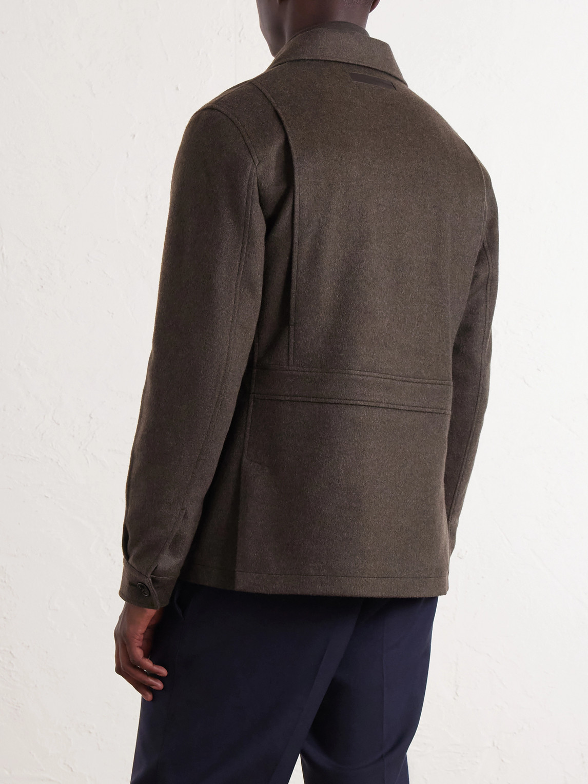 Oasi Herringbone Cashmere Coat