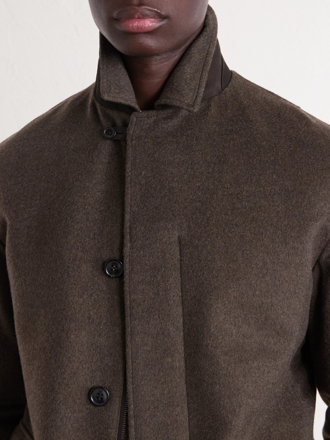 Oasi Herringbone Cashmere Coat