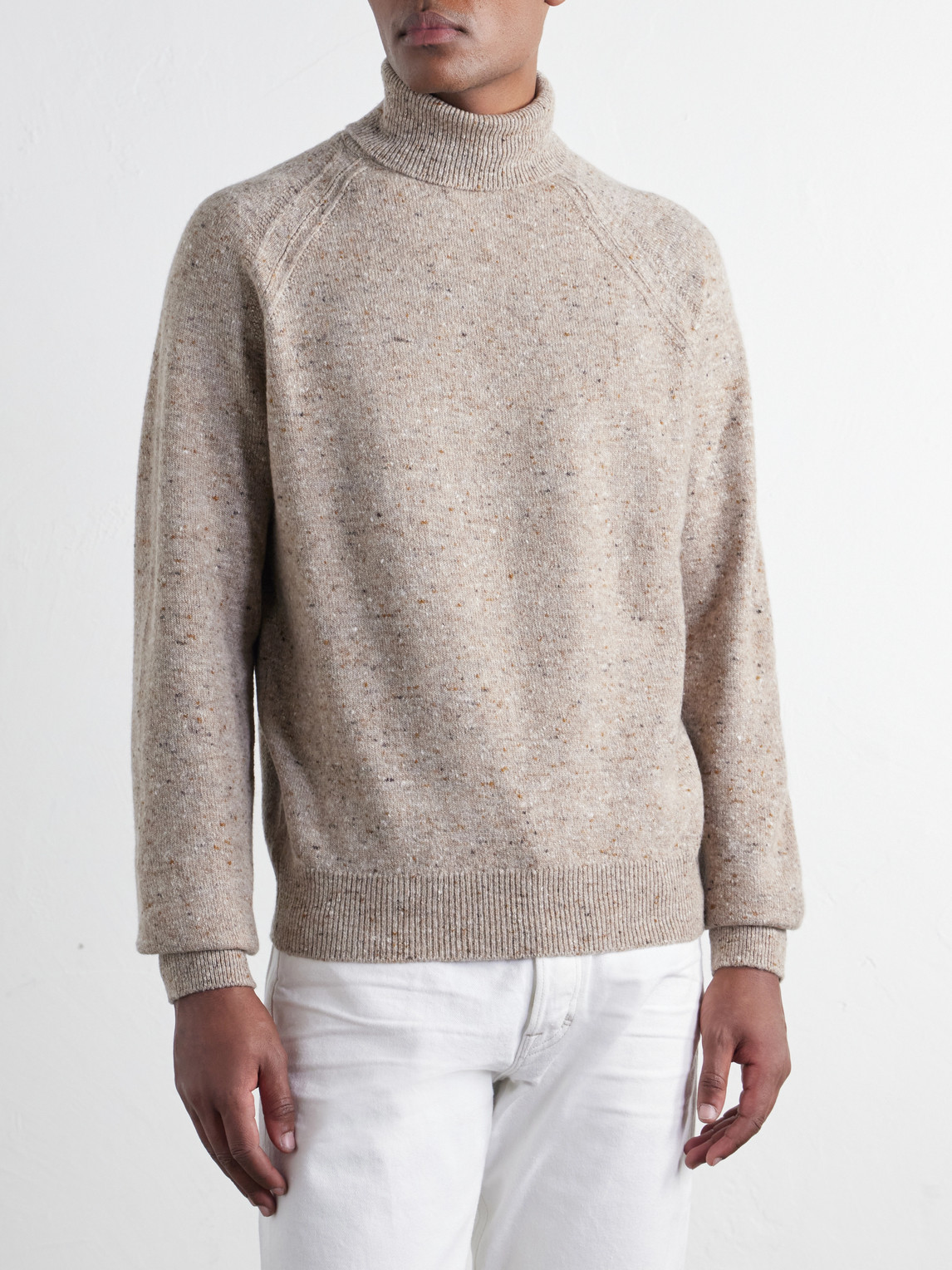 Wool-Blend Rollneck Sweater