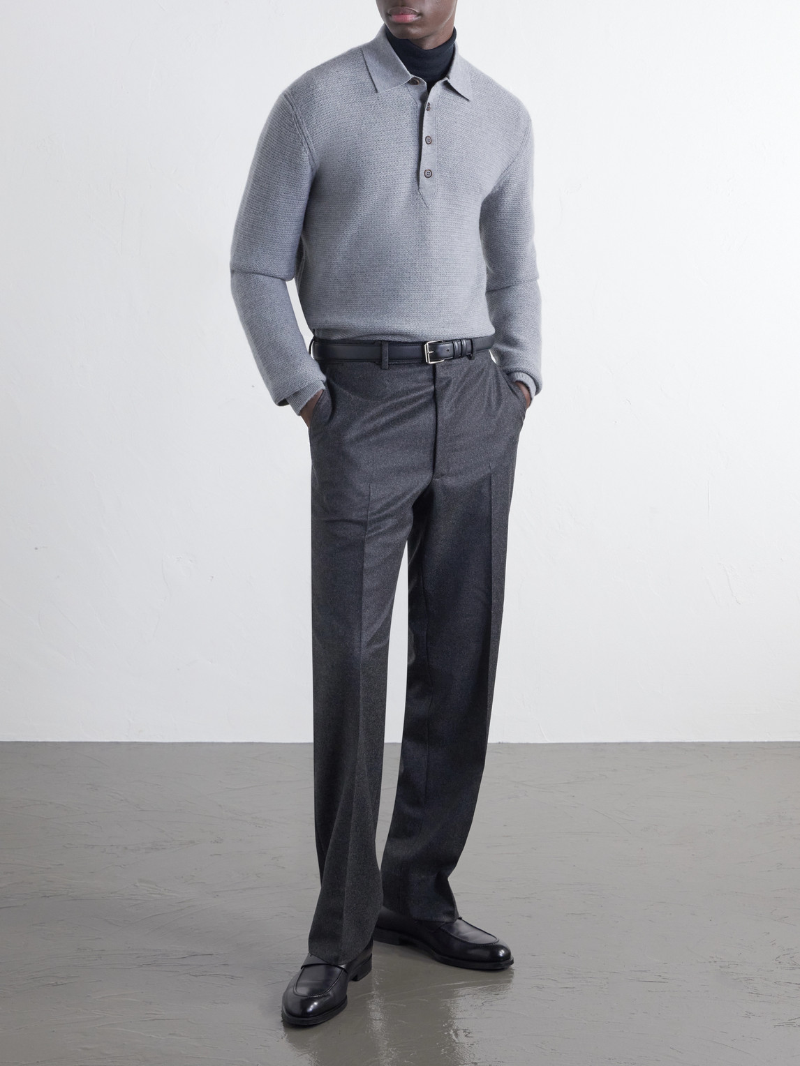 Oasi Cashmere-Piqué Polo Shirt