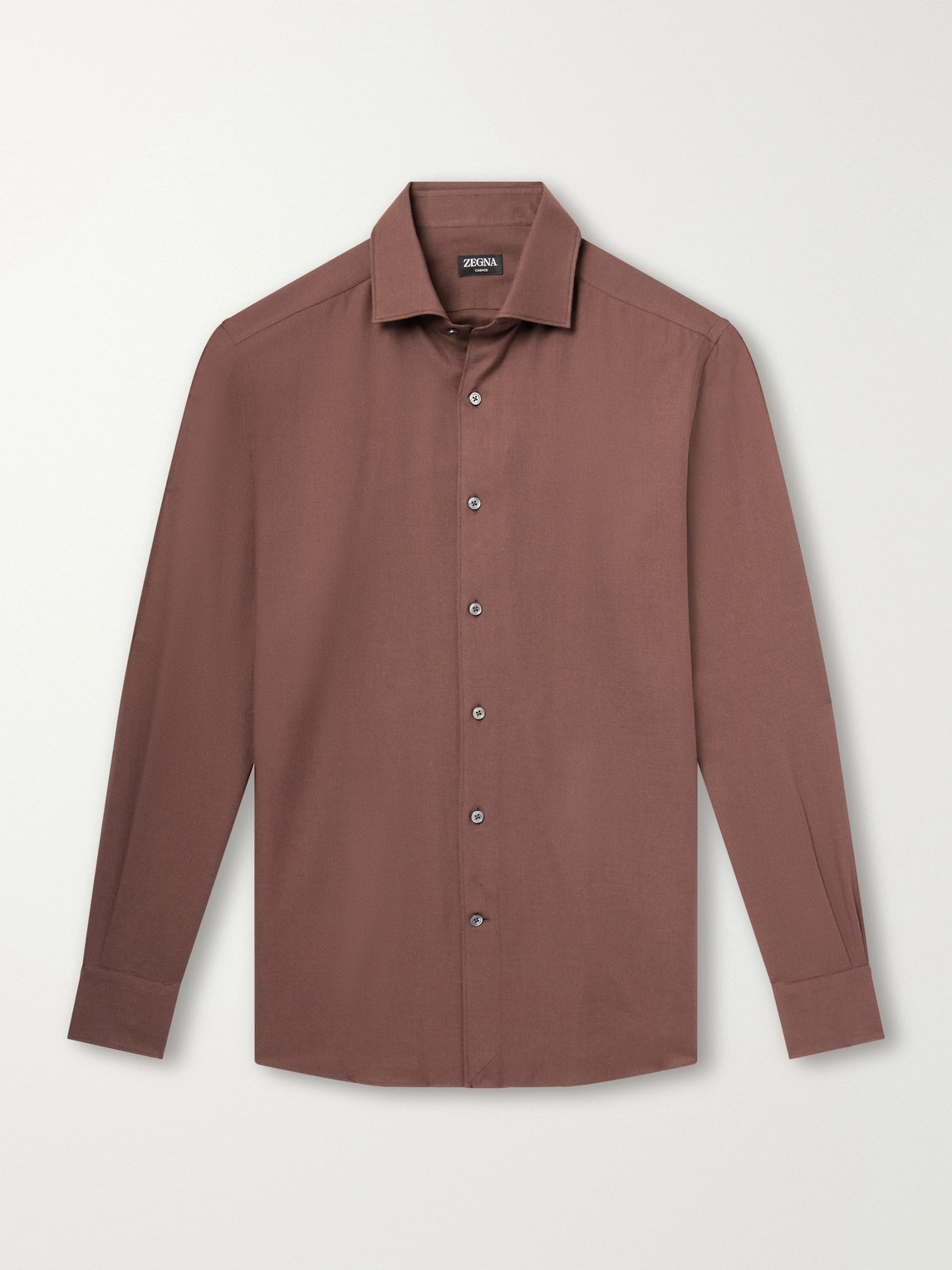Cotton And Cashmere-Blend Twill Shirt