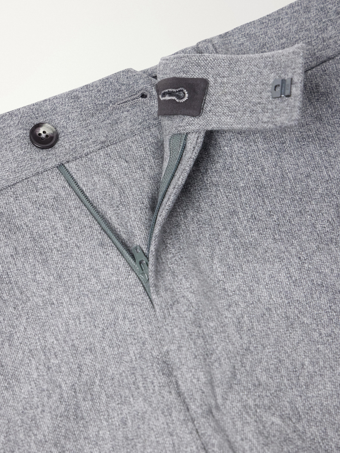 Tapered Wool And Cashmere-Blend Flannel Suit Trousers