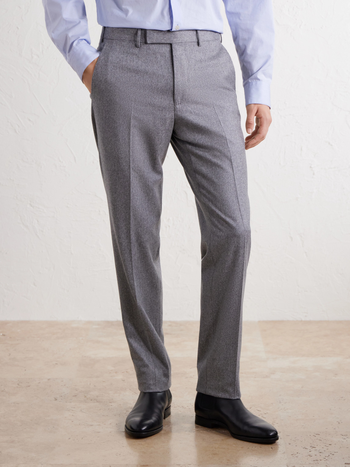 Tapered Wool And Cashmere-Blend Flannel Suit Trousers