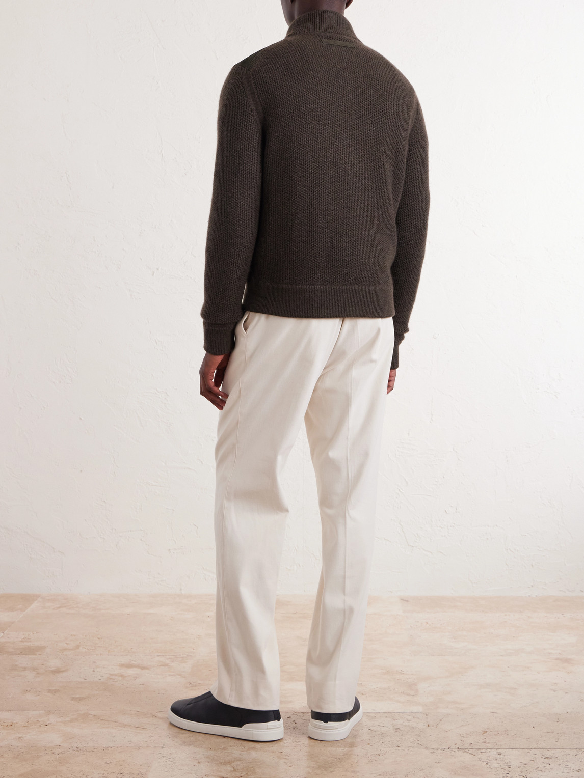Oasi Cashmere And Suede Blouson Jacket