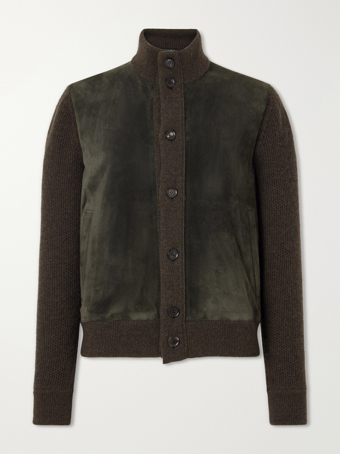 Oasi Cashmere And Suede Blouson Jacket