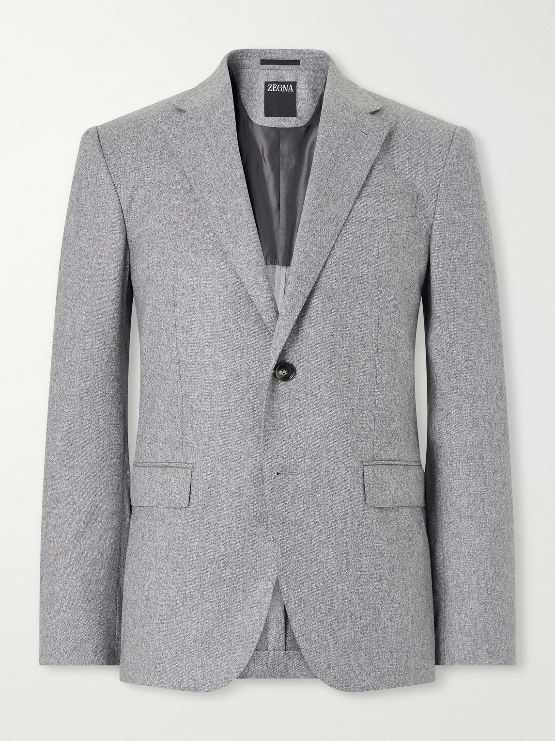 Wool And Cashmere-Blend Mélange Flannel Suit Jacket