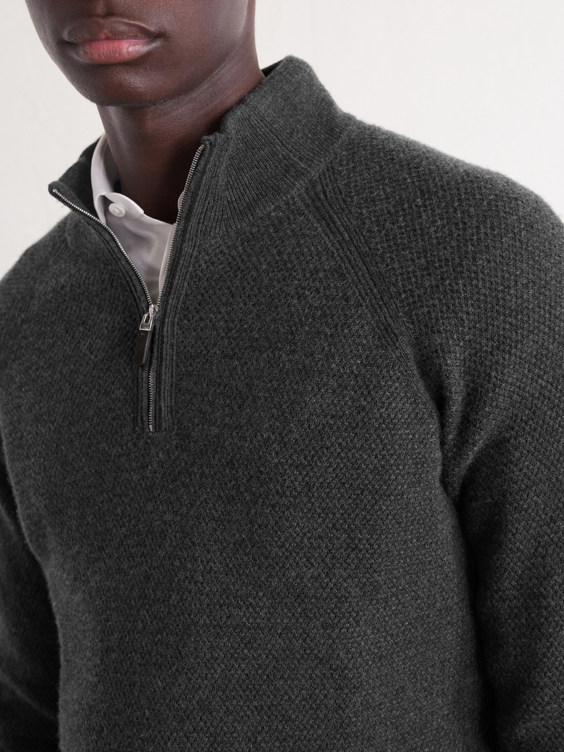 Oasi Cashmere Half-Zip Sweater