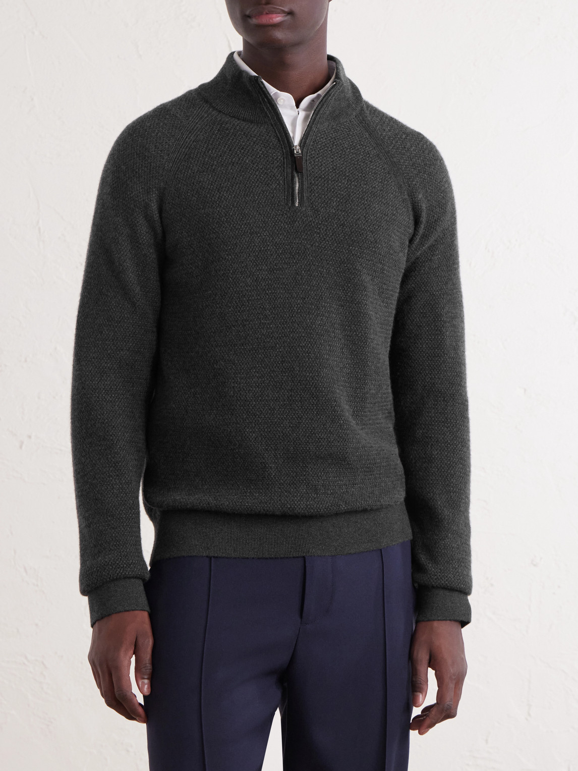 Oasi Cashmere Half-Zip Sweater