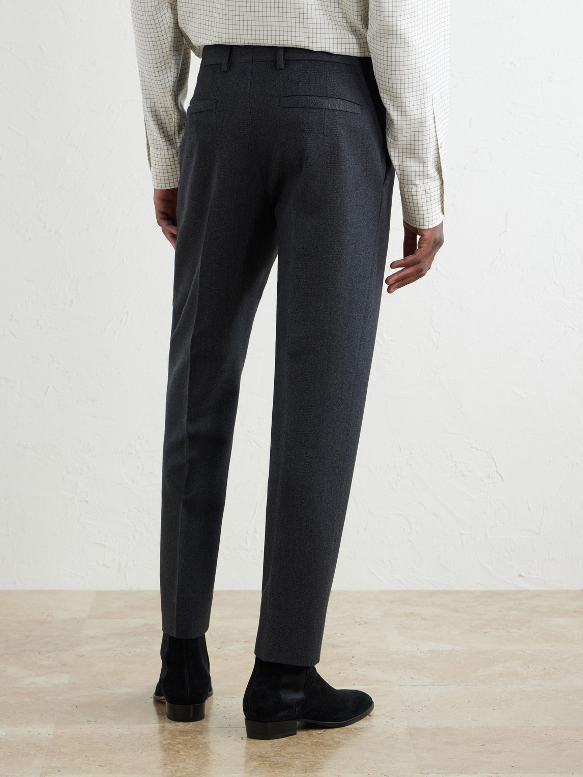 Straight-Leg Wool And Cashmere-Blend Twill Trousers