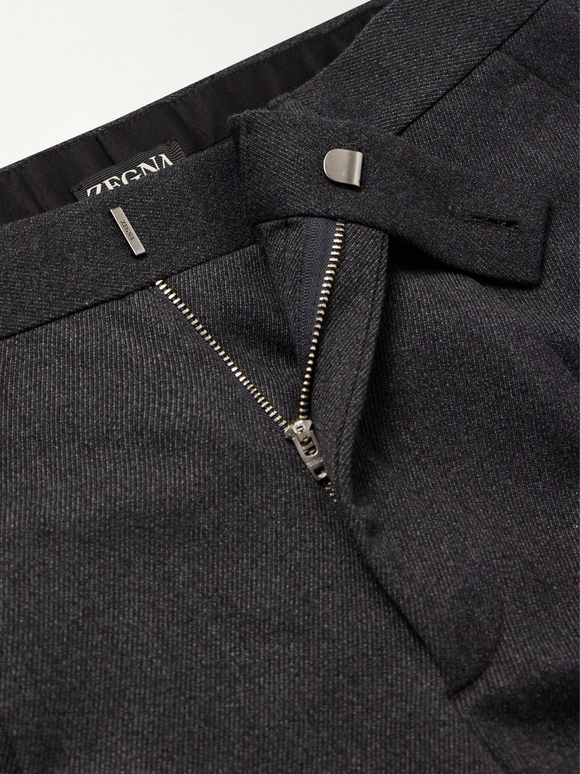 Straight-Leg Wool And Cashmere-Blend Twill Trousers