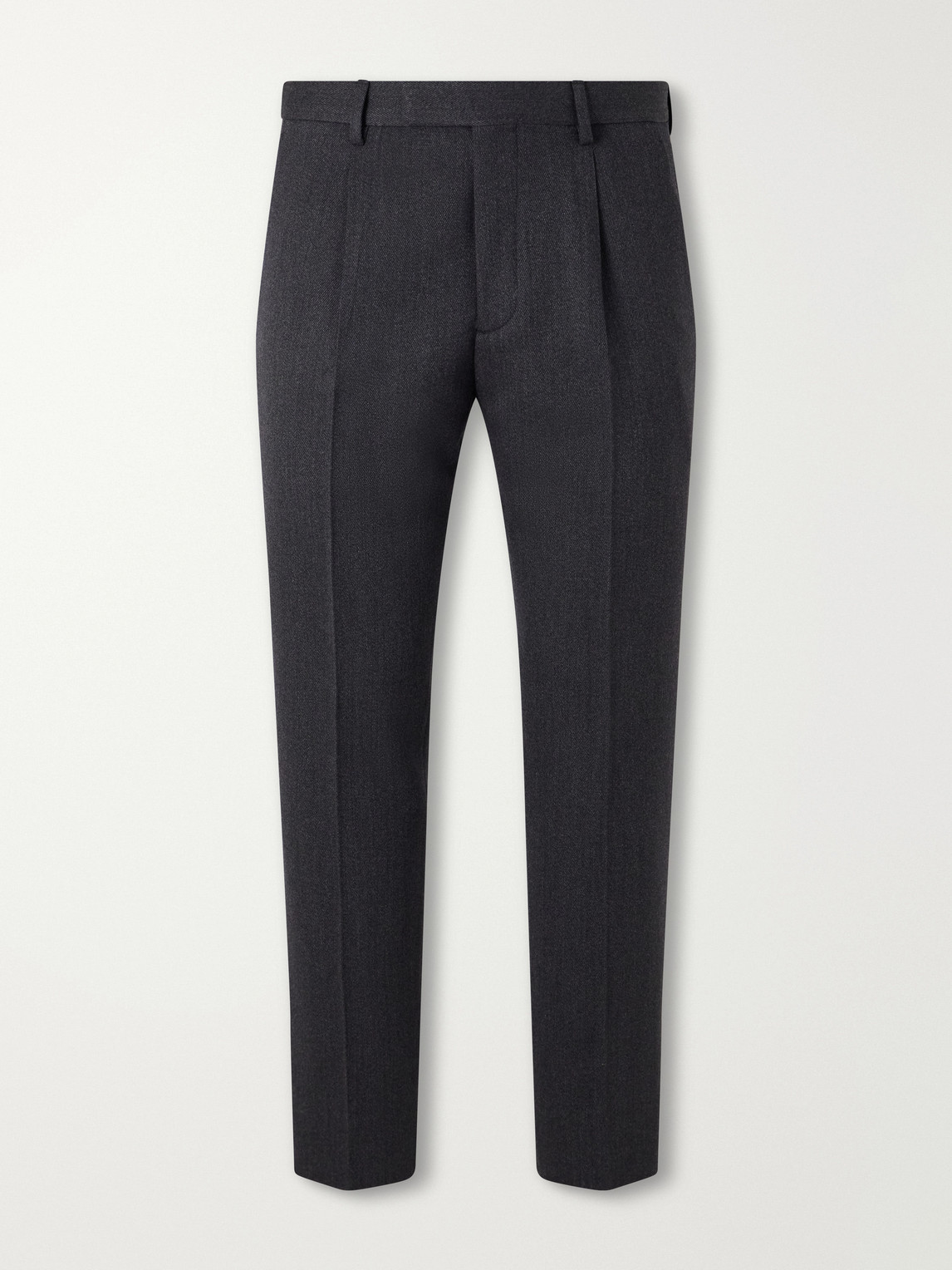 Straight-Leg Wool And Cashmere-Blend Twill Trousers