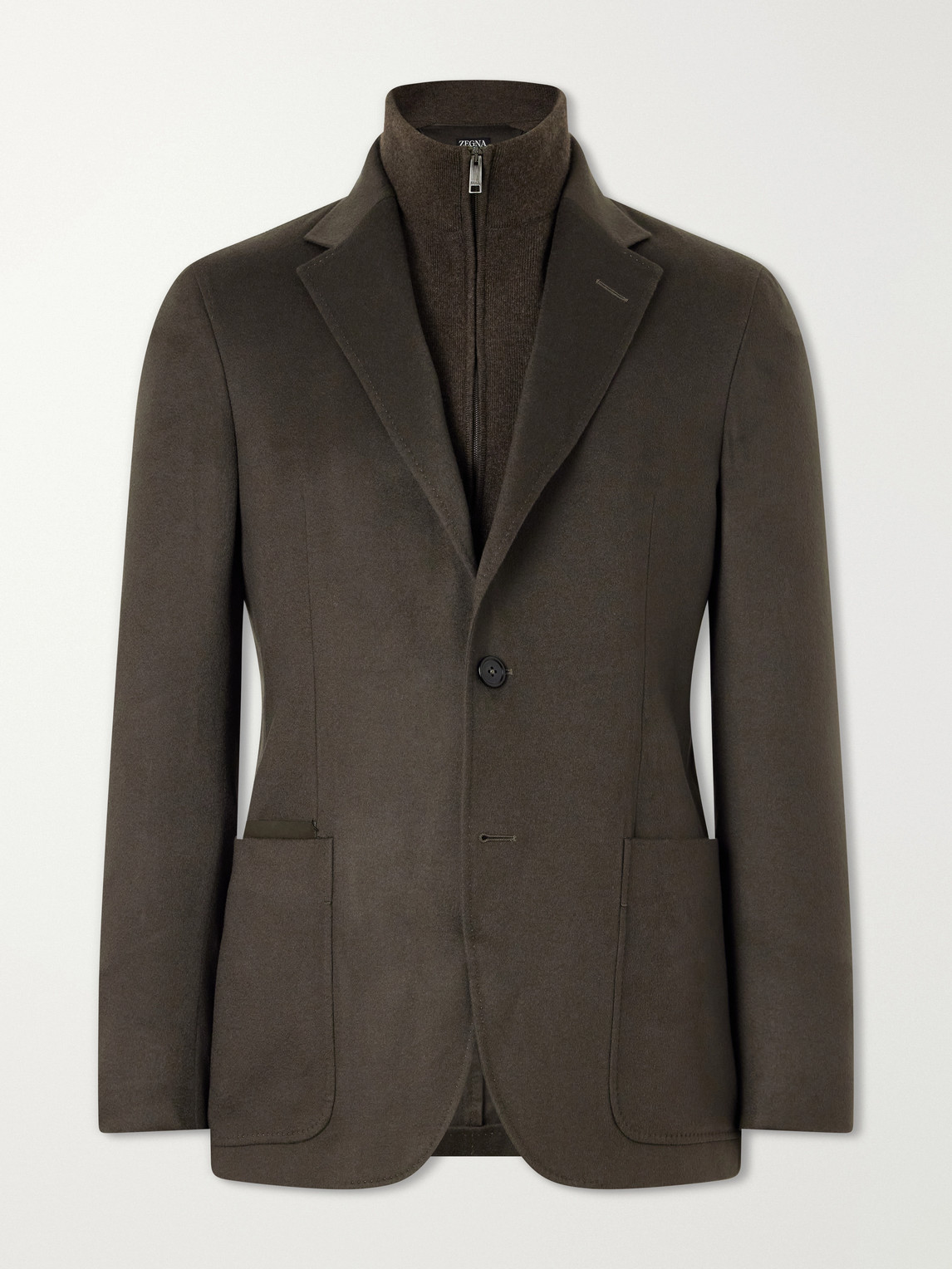 Oasi Cashmere Zip-Up Blazer