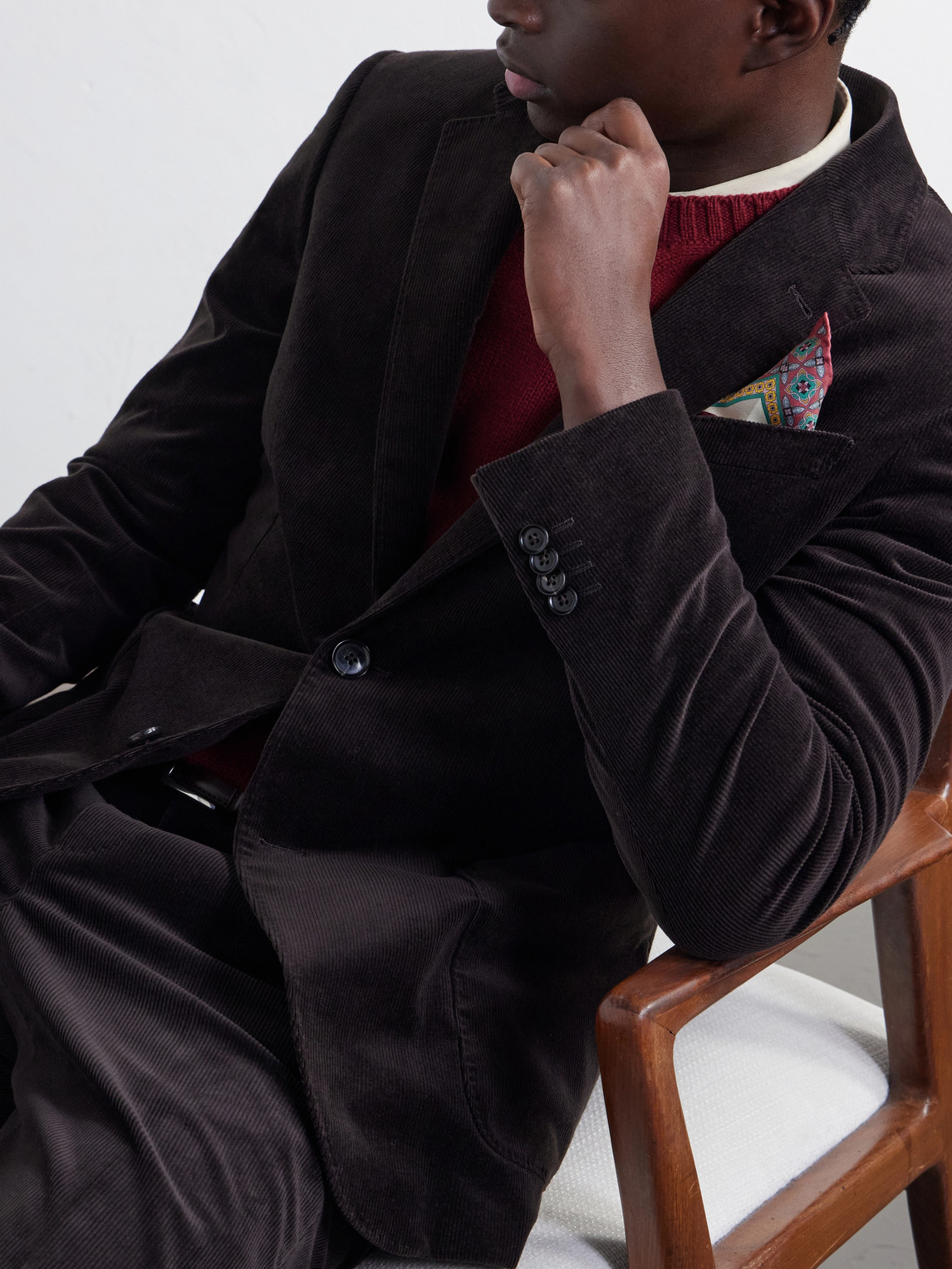 Cotton-Blend Corduroy Suit
