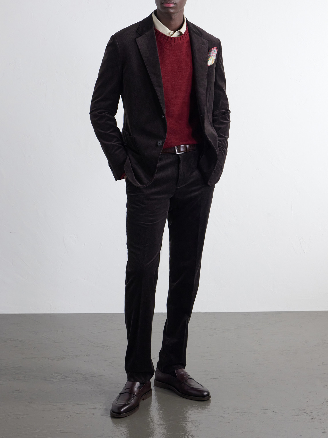 Cotton-Blend Corduroy Suit
