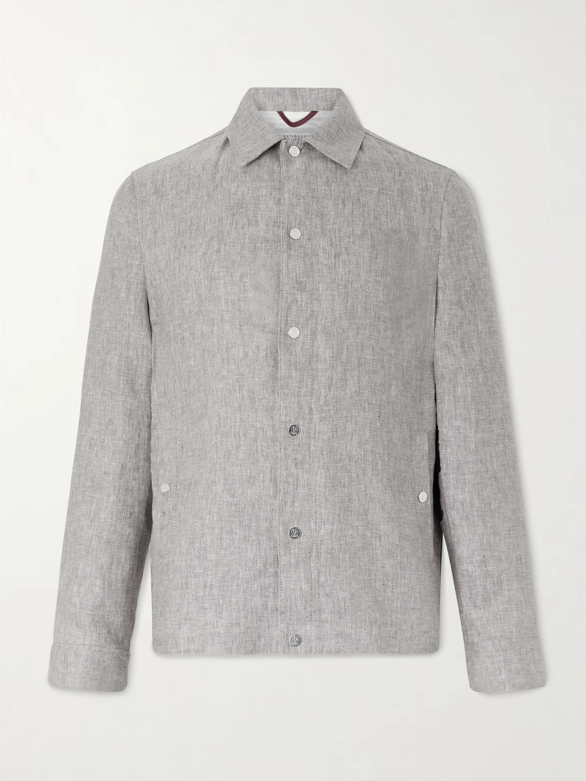 Brunello Cucinelli Hemp and Linen-Blend Twill Blouson Jacket IT 46