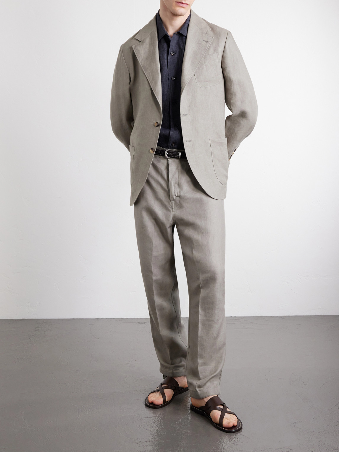 Linen-Twill Suit Jacket