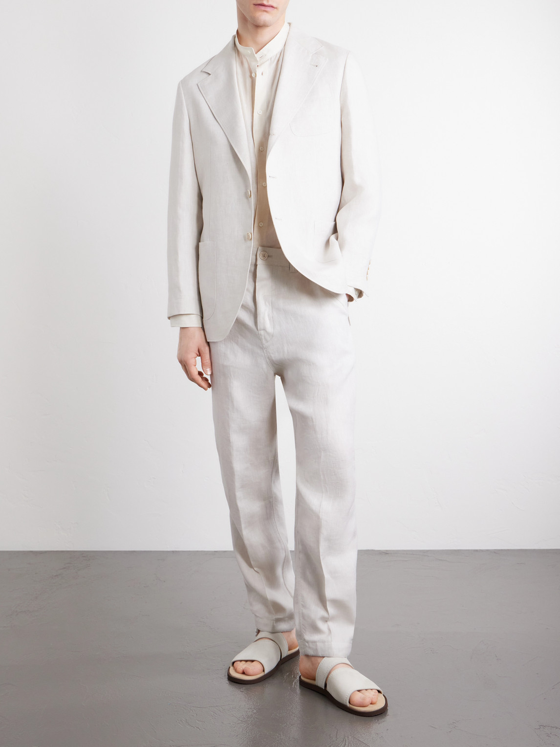 Linen-Twill Suit Jacket