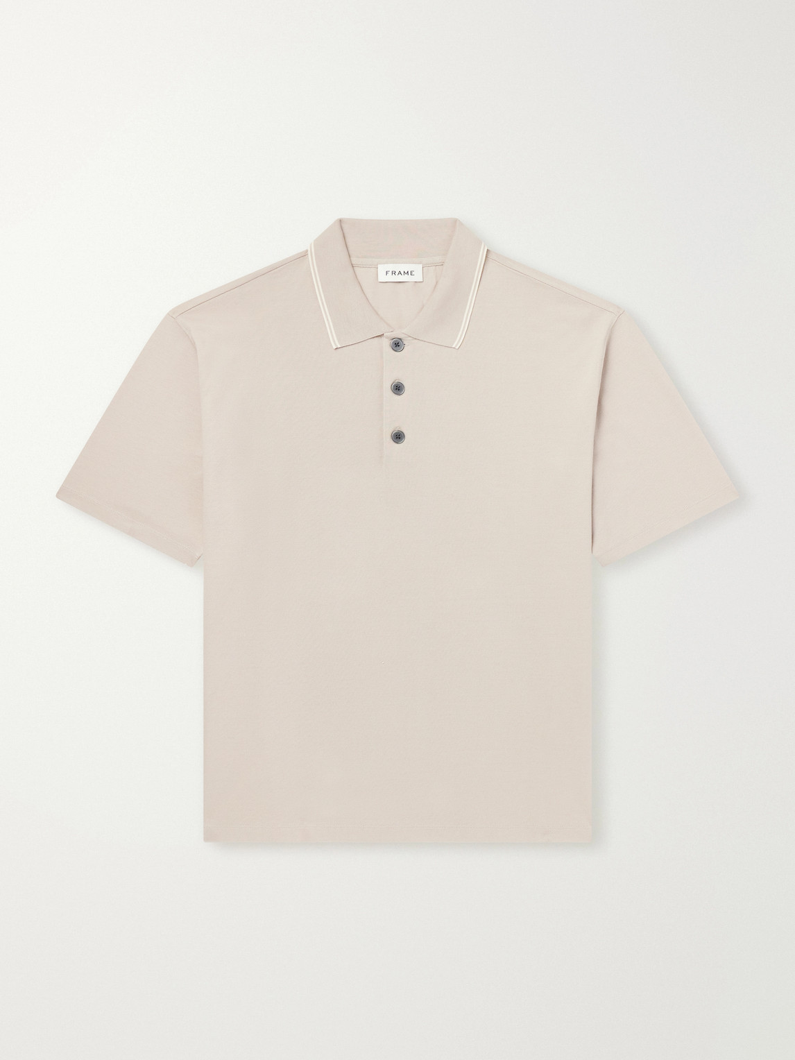 FRAME – Cotton-Piqué Polo Shirt