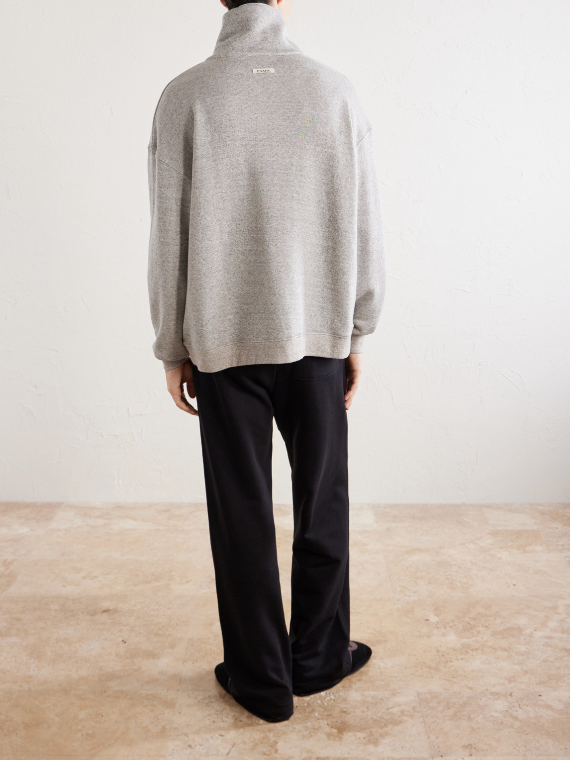 Cotton And Lyocell-Blend Jersey Half-Zip Sweatshirt
