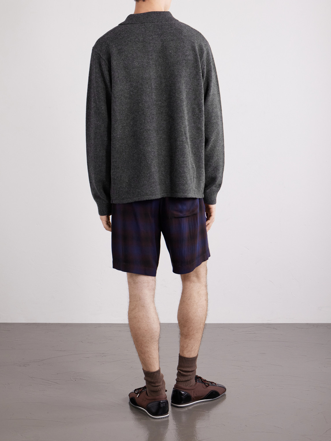 Frame Wool Cardigan In Gray