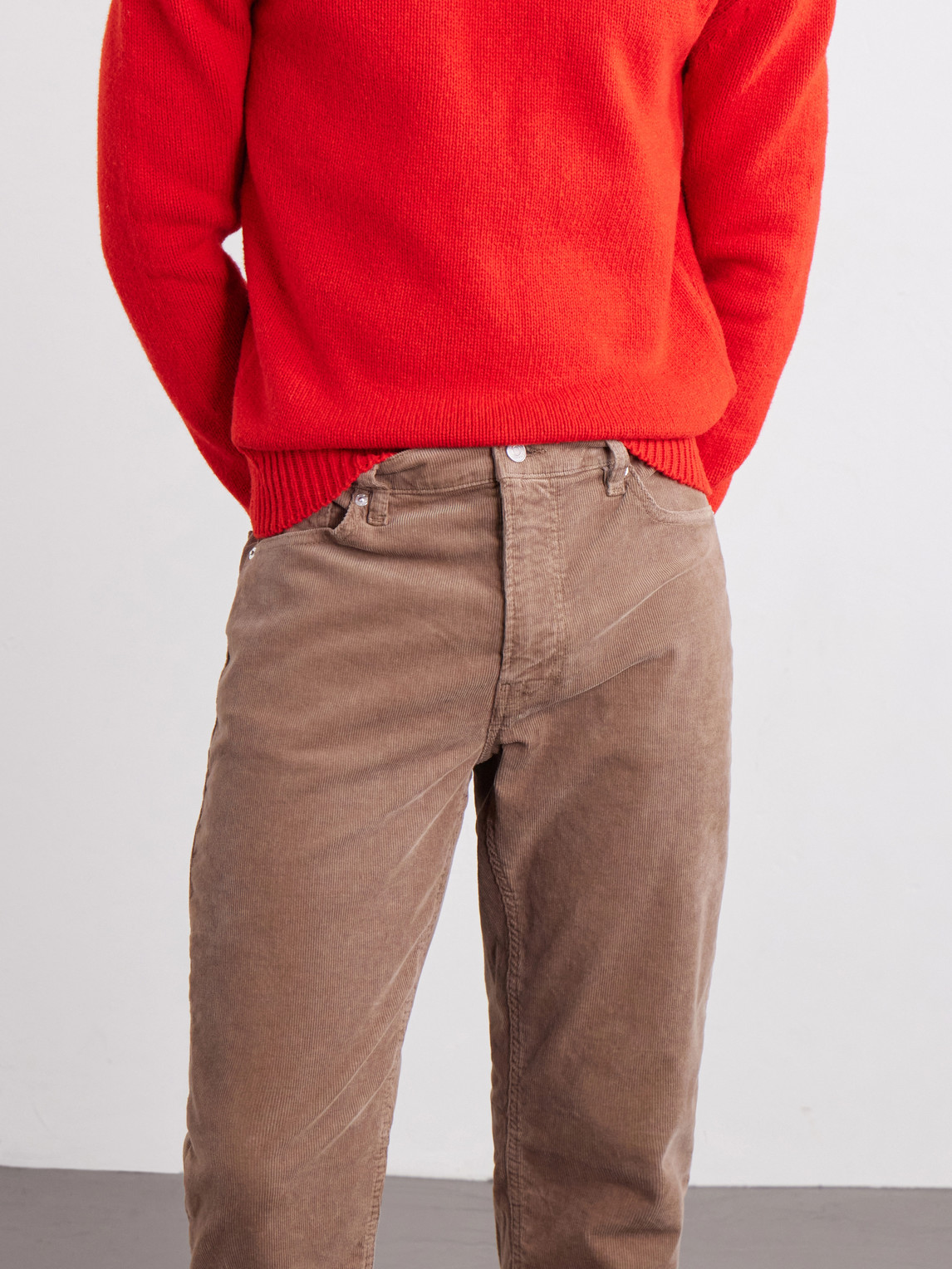 Modern Straight-Leg Cotton-Blend Corduroy